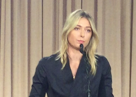 Breathlessly, Maria Sharapova Reveals Positive Drug Test